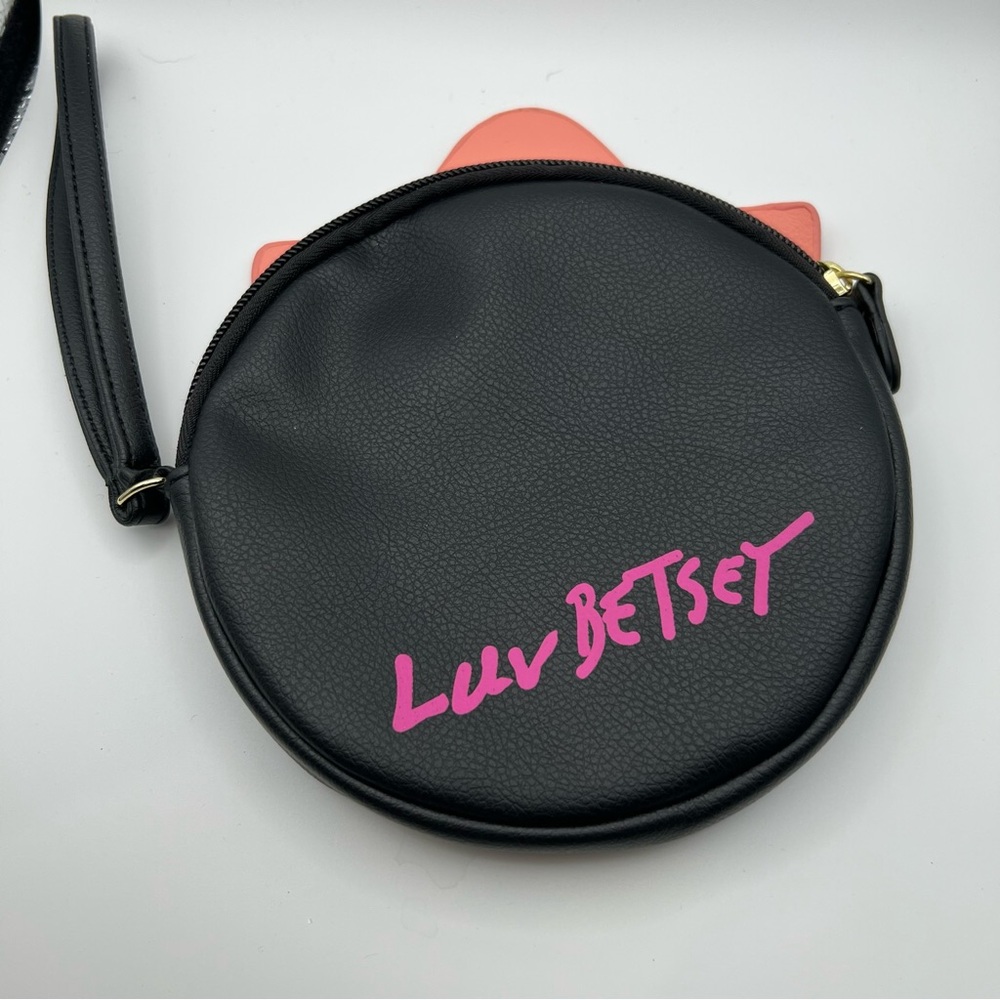 Luv Betsey Johnson Wristlet Coin Purse Dia De Los Muertos Skull Skeleton Zip 6" - Picture 2 of 3